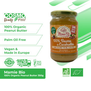 Mamie Bio 100% Organic Peanut Butter – Pure Natural & Additive-Free 350g
