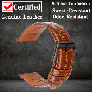 Quick Release Leather Watch Band For Tissot Seiko Longines MIDO Watch Accessories Cow Leather Strap Bracelet Watchband2026