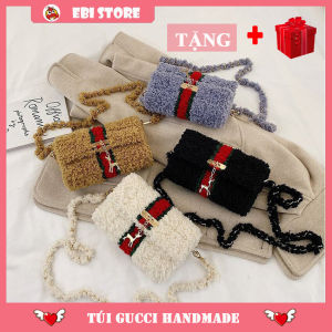 [Có Video Hướng Dẫn ] Túi Tự Đan Nguyên Set Phụ Kiện Gồm Len Mịn Canvas cắt sẵn Dây Xích Chắc Chắn - EB56