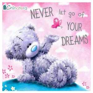 Chinatera 5D DIY Diamond Painting Bear Cartoon Full Set with Beads Full Drill Rhinestone Beads Art Craft Kit Embroidery Mosaic Cross Stitch Wall Decor 30x30cm