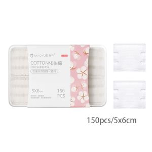 MINIFELE 262 150/1080pcs Clean Cotton Makeup Remover Pads Soft Disposable Nail Polish Remover Pads Portable Skin Care Cotton Pads Women