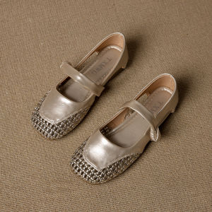 Hollow Woven Shoes For Women 2026 Spring/Summer New Korean Style Fashion Flat Round-Toe Single Shoes For Women