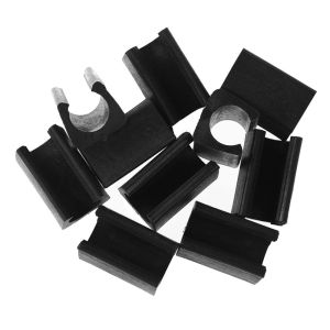 SKJK 10pcs U Shaped Anti-Front Furniture Feet Floor Protector Floor Glides Damper Tube Rear Pad Chair Leg Pad Stool Pipe Clamp