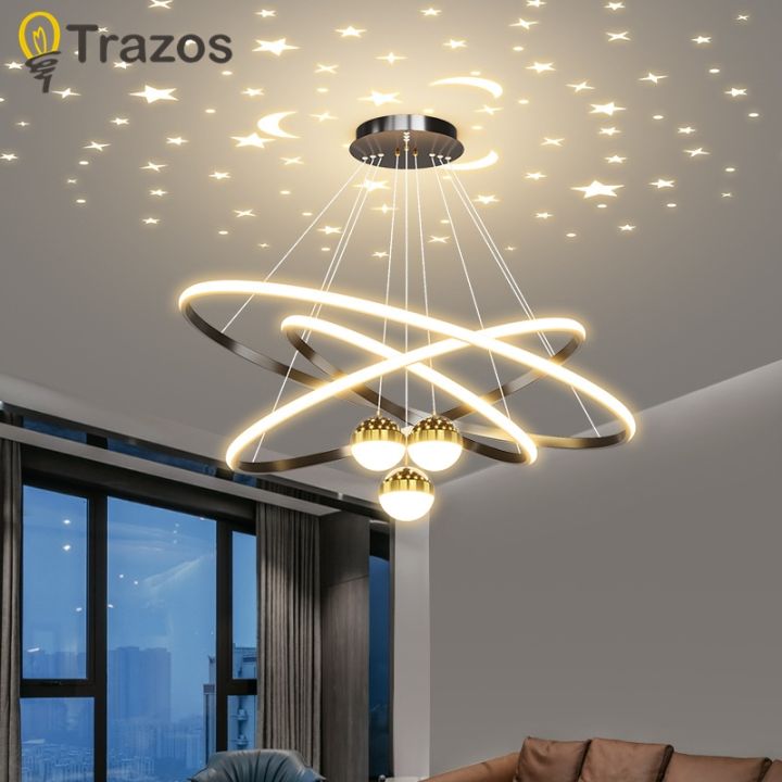 3Rings Circle Ceiling Lights Led Pendant Light Modern Home Chandeliers