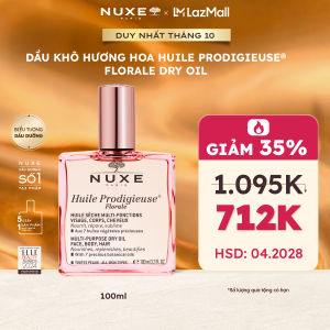 [DATE T4/2028] Dầu dưỡng khô đa năng Hương Hoa Huile Prodigieuse Florale Multi-purpose Dry Oil 100ml