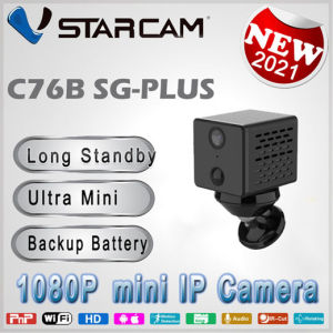 Authentic Vstarcam C76B-SG Plus Battery IP Camera CCTV SD Card Slot 1080P HD Night Vision Support 2.4G wifi only