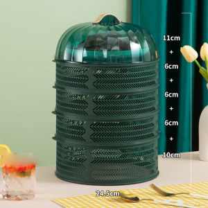 Dust-proof and Anti-mosquito Multi-layer Hollow Dish Cover Can Be Superimposed Leftovers Storage Rack Meal Cover