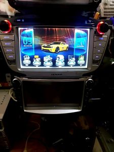 màn cảm ứng dvd liền Amply. Các chức năng đầy đủ và giành cho xe  Hyundai iX35 và xe Tucson 2009-2015 
