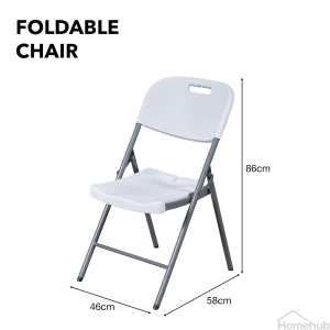 Homehub Foldable Table Outdoor Folding HDPE Heavy Duty Big Portable Plastic Tables
