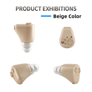 Upgraded Mini Rechargeable ITE Hearing Aid Invisible High Quality Hearing Amplifier for Elderly Adult Children