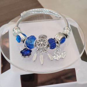 Bangles with Various Rhinestones and Charms