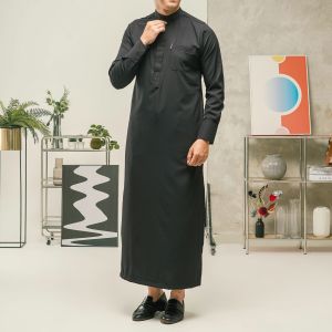 KHOIRUMMAH Jubah Sultan - Gamis Pria Dewasa - Jubah Polos Lengan Panjang Model Slimfit - All Varian