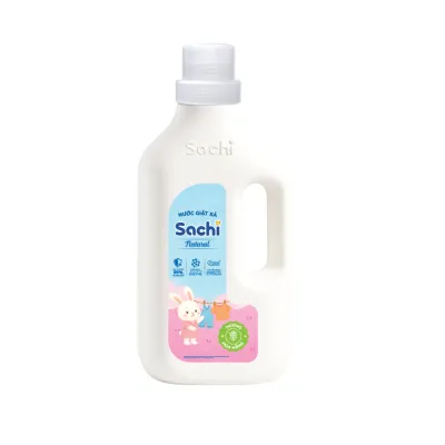 Nước giặt xả Sachi Organic dịu nhẹ cho làn da bé chai 280g và 2kg