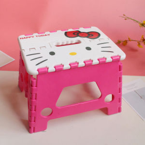 Christmas Gift Halloween Sanrio Kawaii Hello Kitty Folding Stools My Melody Anime Cartoon Sweet Fashion Exquisite Childrens Portable Outdoor Mini Chairs