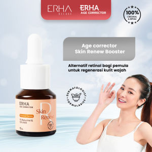 ERHA Age Corrector Skin Renew Booster 15ml - Serum Booster Anti Penuaan 1% Bakuchiol & 10% AHA