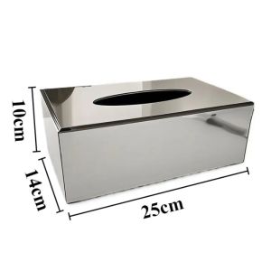 FFBH Glass Tissue Rectangular Nordic Tissue Holder Modern Creative Waterproof Storage Boxes Table Decoration Accessories P9M4Y