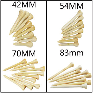 100Pcs/Set 42/54/70/83MM Golf Tees Bamboo Tee Golf Balls Holder 4 Sizes Available Stronger than Wood Tees Drop Ship Eco-friendly Golf Accessories
