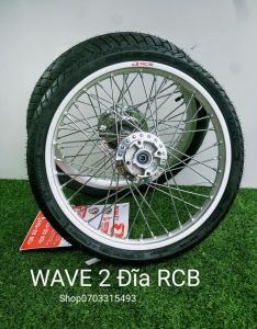 BÁNH CĂM WAVE DREAM 2 ĐĨA RCB CHÍNH HÃNG FULL VỎ MICHELIN BẠC Đ.Ạ.N ỐNG CHỈ