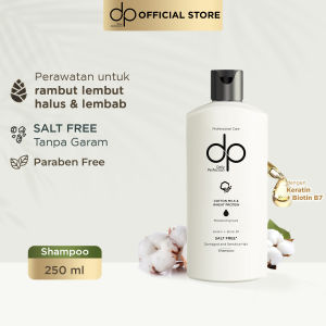 DP Daily Perfection Shampoo Moisturizing Care 250 ml - Salt Free Shampo Bebas Garam Sampo Keratin Biotin Sampoo Rambut Lebih Sehat Anti Rontok Ketombe Halal Hijab