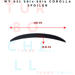 WY-033 2014-2016 COROLLA SPOILER