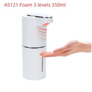 BLACKON 350ml Capacity Automatic Sensor Soap Dispenser Liquid/Foam USB Rechargeable Hand Sanitizer Dispenser Bathroom Additions Compatible Hand Cleaning Washing Machine for Kitchens