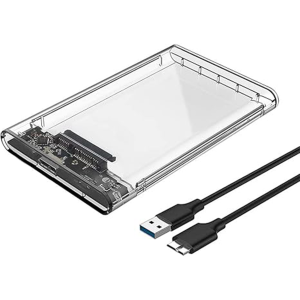 SRAS กล่องใส่ HDD กล่องใส่ฮาร์ดดิสก์แบบใส USB 3.0 SATA 2.5 กล่องใส่ฮาร์ดดิส ส่งถ่ายข้อมูลได้รวดเร็ว กล่องใส Harddisk SSD 2.5 inch USB3.0 แรง