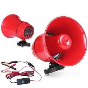 [ส่งจากกทม]โทรโข่ง บลูทูธ อัดเสียงแล้วนำไปเปิดวนซ้ำได้ เสียงดังฟังชัด ขนาดพกพา โทรโข่งขนาดเล็ก ฮอลล์ลำโพงUSB MP3 20W DC 12V