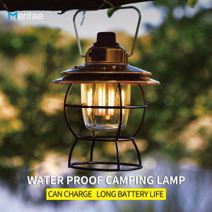 Outdoor Retro Camping Tent Lamp LED Emergency Lamp USB Rechargeable Emergency Ligh Portable Multifunctional Camping Light