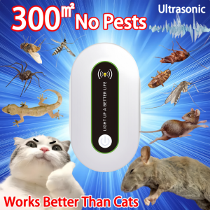 BEST SELLING Pest Reject Ultrasonic Mosquito Rat Bug Pest Control Pest Repellant Killer Electric Wall Plug Ultrasonic Pest Repeller Electronic Plug-In Pest Control