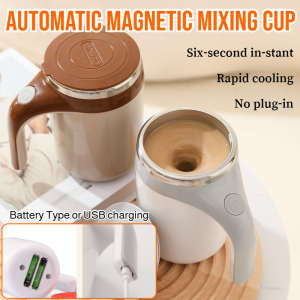 Automatic Magnetic Mixing Cup Rechargeable Stainless Steel Vacuum Insulated Cup Portable Electric Self Stirring Mug Coffee Cup