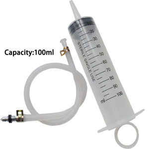 100ml Universal Motorcycle Brake Bleed Kit Caliper Gas Bleeder Syringe Tool For Hydraulic Disc Brake