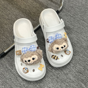 Free Shipping Eva WomenS Summer Thick-Soled Height-Increasing Closed-Toe Sandals Suitable For Outdoor Wear With A Non-Slip Sole And A Cute Cartoon Design