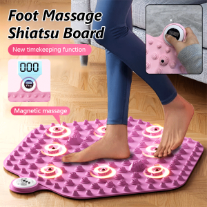 【FAMMY FAEY】Magnetic Upgraded Timing Foot Massage Acupressure Mat Jogging Foot Massage Mat Indoor in-Situ Running Special Foot Sole Magnetic Toe Pressure Plate