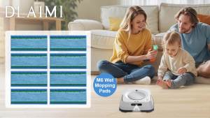 8 Pack Mop Pads for iRobot Braava Jet M6 (6110) (6012) (6112) (6113) Ultimate Robot Mop Upgraded M6 Wet Mopping Pads Washable Reusable Microfiber Deep Clean Mop Pads