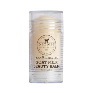 Dionis Goat Milk Multi-Use Beauty Balm 1 oz For Lips Face Dry Skin Cuticles Hair & Brows with Shea Butter & Coconut Oil Safe for Sensitive Skin Clean Ingredients