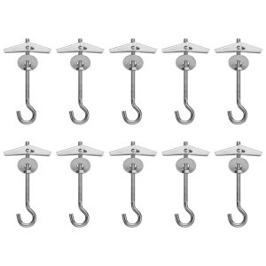 FOUNDTWO 5/10Pcs Carbon Steel Toggle Wings Plasterboard Cavity Ceiling Hook Wall Hooks Wall Fixing Wing Bolts Hanger
