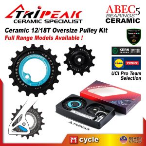 TRIPEAK AOPW 12T 18T Oversize Super Ceramic Pulley Upgrade Kit for Shimano Ultegra 105 Sram Force Rival AXS Road 12Speed