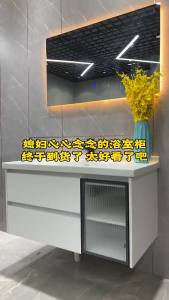 Inligent Luxury Solid Wood Slate Bathroom Cabinet Combination Modern Simple Bathroom Sink Hand Wash Basin Bathroom