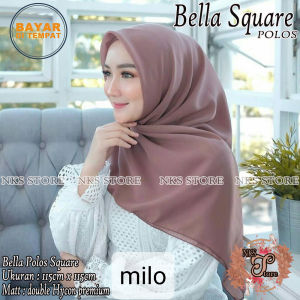 Hijab Segi Empat Bella Square Polos Warna Terlengkap / Jilbab Polos Kerudung Segiempat Bella Polos Motif Terbaru Hijab Segi4 Hijab Terbaru Kekinian Modern Kerudung Polos Segiempat Polos