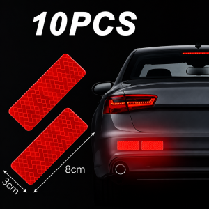 Best Seller HIGH BRIGHT REFLECTIVE STICKERS | Night Warning Reflective Stickers | Waterproof Adhesive Strips | High Visibility Reflector | Luminous Safety Tape | Waterproof Motorcycle and Car Decal | Universal Reflector Decal | Reflective Signal Stickers.