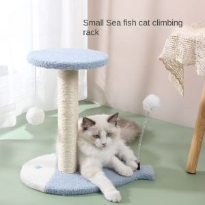 Cats Will Love This Interactive Climbing Tree Couch - Scratching Post Jumping Tower & Teaser Toy!