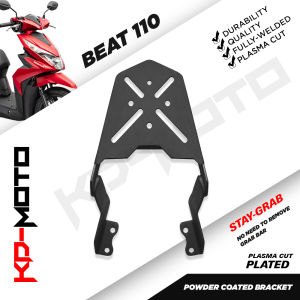 HONDA BEAT 110/125 STAY GRAB TOPBOX BRACKET / BLACK POWDER COATED / HEAVY DUTY / ORIGINAL / MOTORCYCLE ACCESSORIES /BEAT