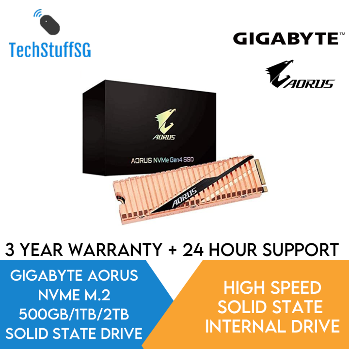 GIGABYTE AORUS NVME Gen4 SSD 2280 500GB/1TB/2TB PCI-Express