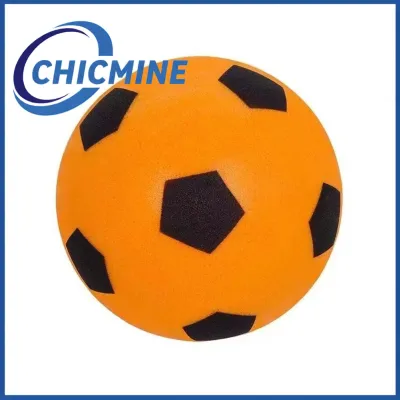 Chicmine Balance Training with Sponge Football Improve Sports Skills with Foam Soccer Ball Soft Indoor Soccer Ball for Kids Size 3/4/5 – Quiet Foam Football for Dribbling Practice and Indoor Play for Boys