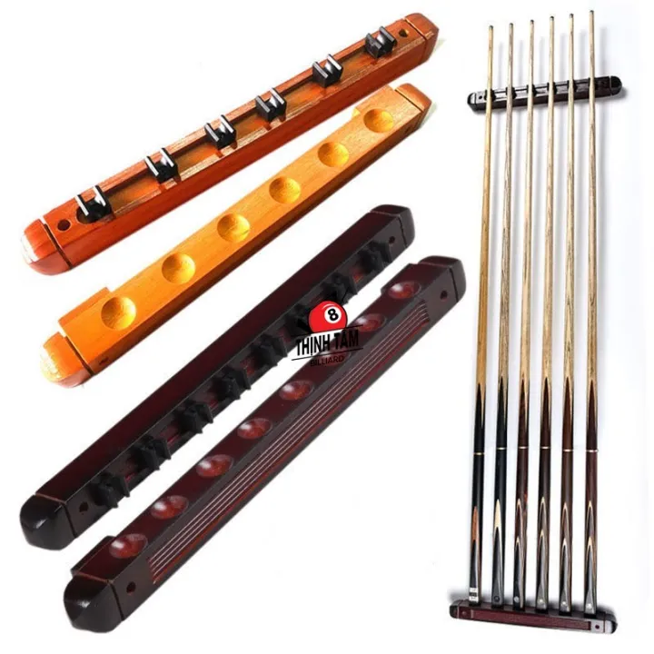 [THỊNH TÂM] Giá Đỡ Cơ Bida - Kệ Để Gậy Bi-A bằng Gỗ Tự Nhiên Nguyên Thanh [ GIÁ ĐỠ CƠ BIDA ]