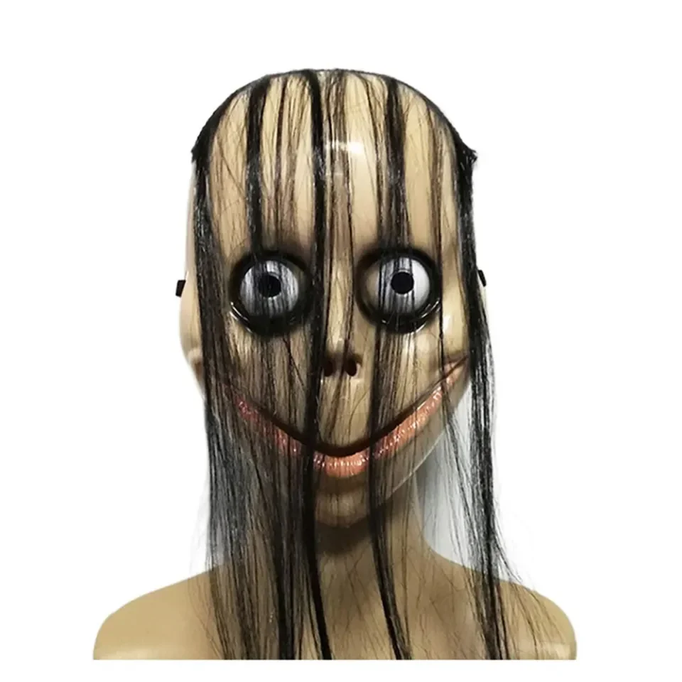 BaBycute BaBycute 2PCS Face Mask Latex Cosplay Costume Festival Ghost Adult  Horror Momo Challenge Scary Games Cosplay Party Horror Props | Lazada PH