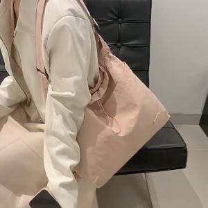 🇸🇬CF815 Chic Korean Style Large Capacity Soft Nylon Crossbody Sling Bag Crossbody Bag Lightweight Candy Tote