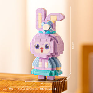 YONGQING ✨บล็อกการสร้างของเล่น ตุ๊กตาการ์ตูนปริศนาบล็อกการสร้างเครื่องประดับแบบจําลองเพื่อมอบของขวัญให้เพื่อน ๆ บล็อกตัวต่อ✨