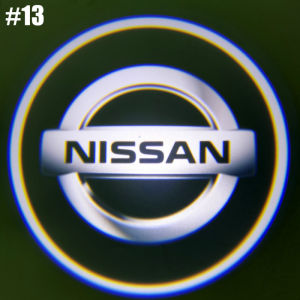 1 Cái Không Dây LED Cửa Xe Chào Mừng Logo Ánh Sáng Cho BMW Toyota Honda Mitsubishi Ford Mazda SUZUKI Volkswagen Kia Nissan Hyundai Perodua Bóng Đèn Chiếu