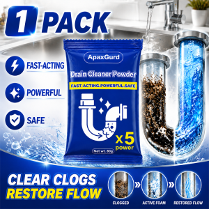 【Buy 5 take 5】ApaxGurd 80G Drainage clog remover Dredging Agent Clog Remover Designed for pipe cleaning